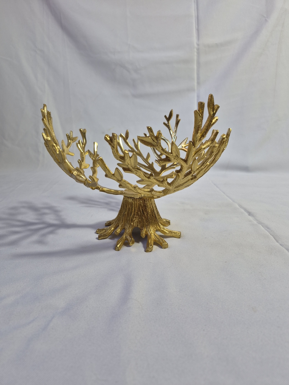 Godinger Decorative Serving Bowl Centerpiece Serveware Golden Branch INDIA